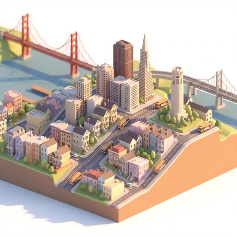 Beispielergebnis: Isometric City Diorama