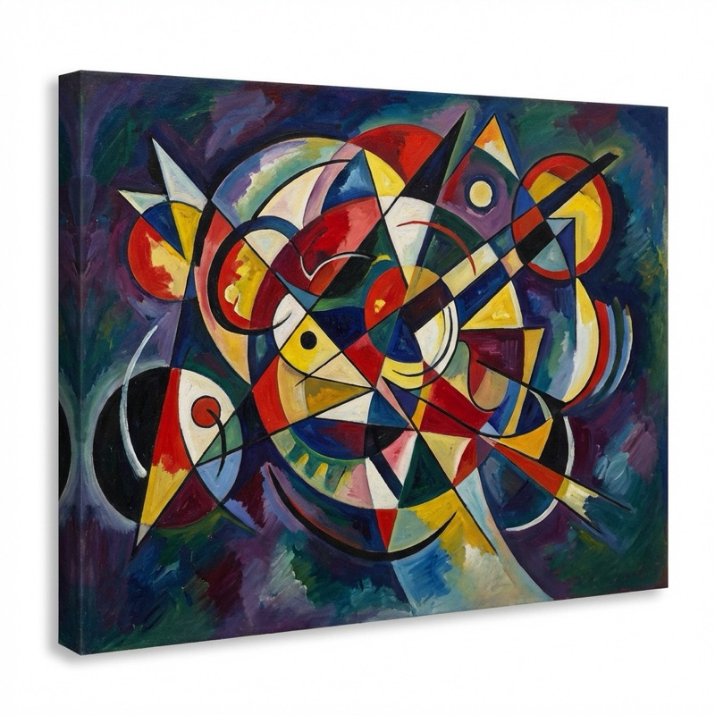 Beispielergebnis: Abstract Geometric Art Prompt Inspired By Wassil