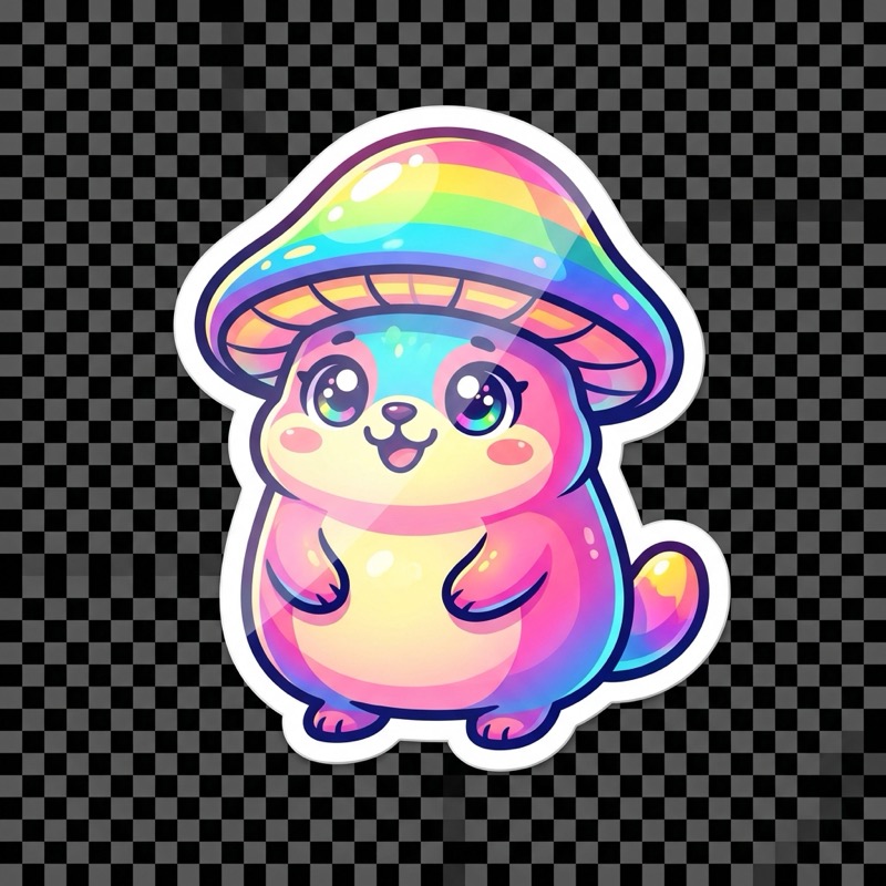 Beispielergebnis: Sticker Bild Generator