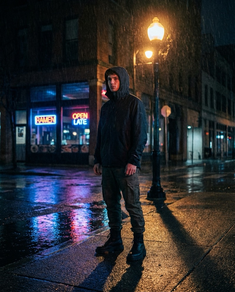 Beispielergebnis: Filmisches urbanes Nachtporträt